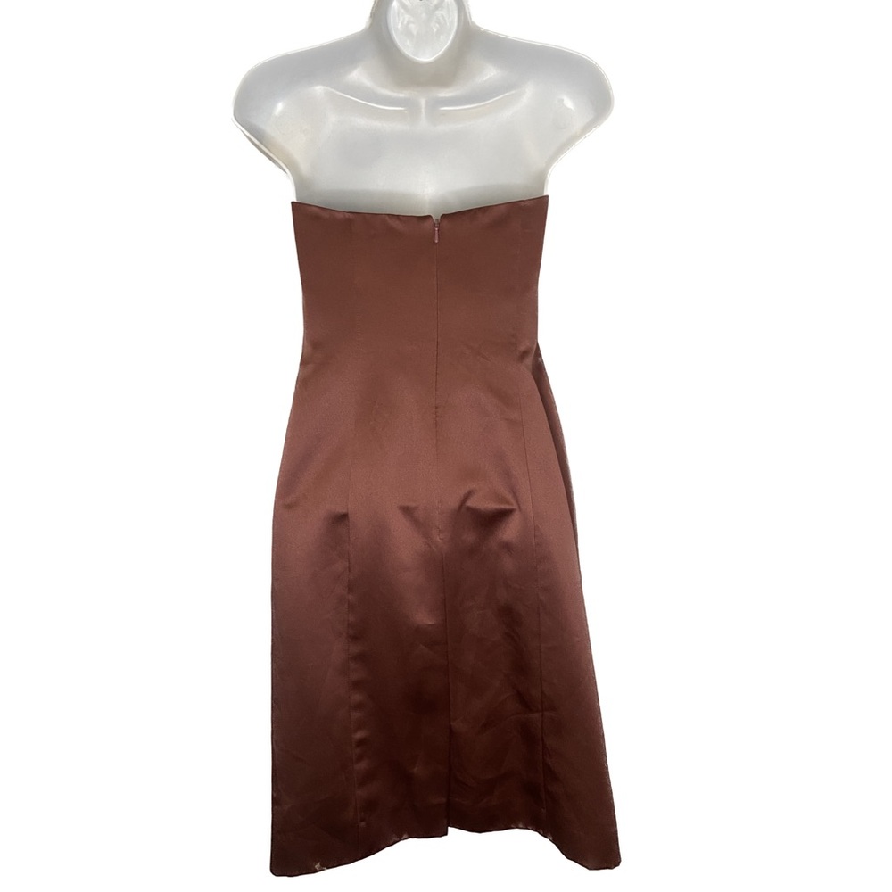 Davids Bridal 🌺 rosewood sleeveless classy dress size 4 - Picture 2 of 6